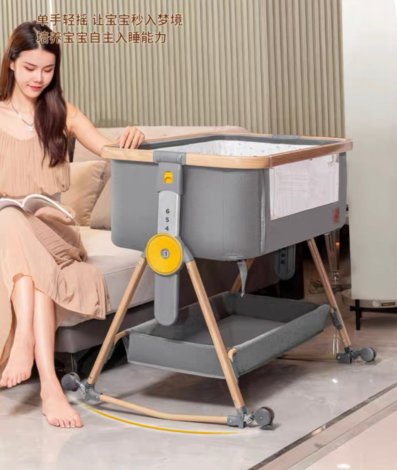 Modern Luxury Baby Swing Bedside