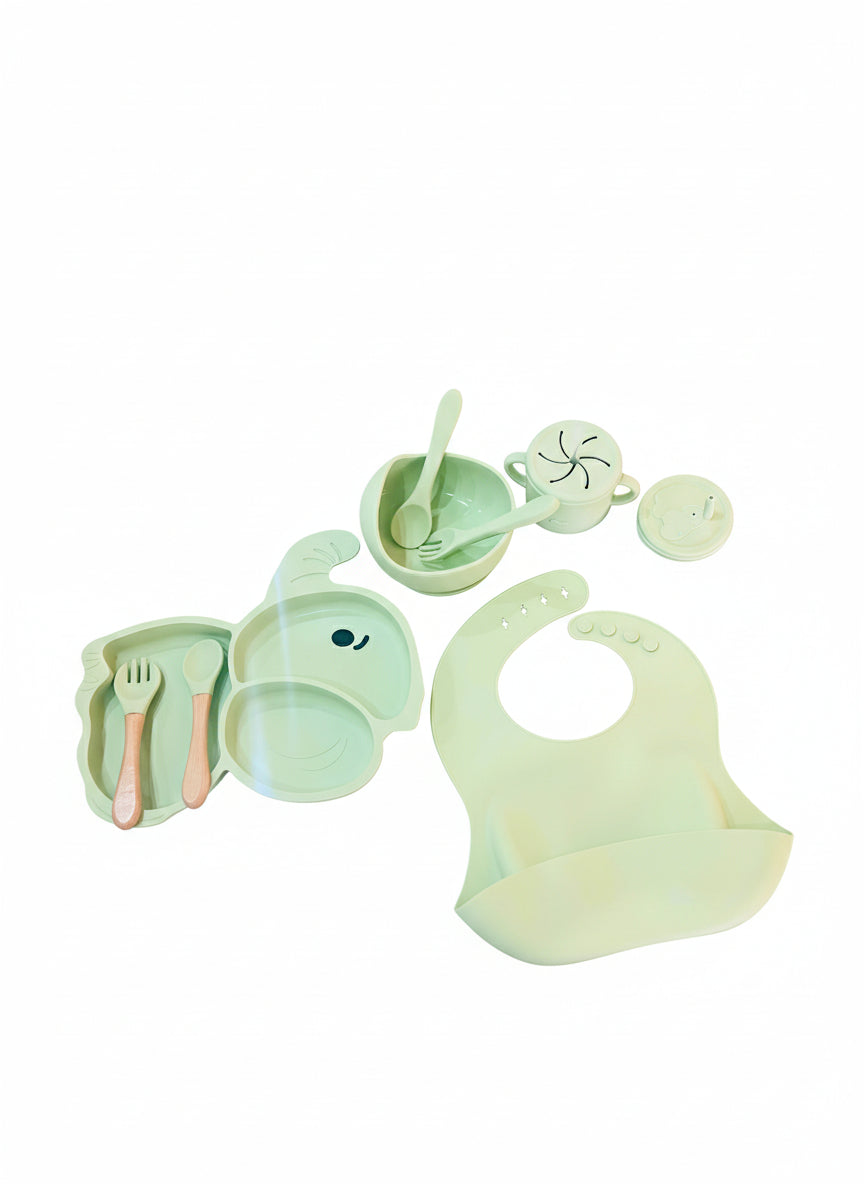9 Piece Silicone Dinner Set