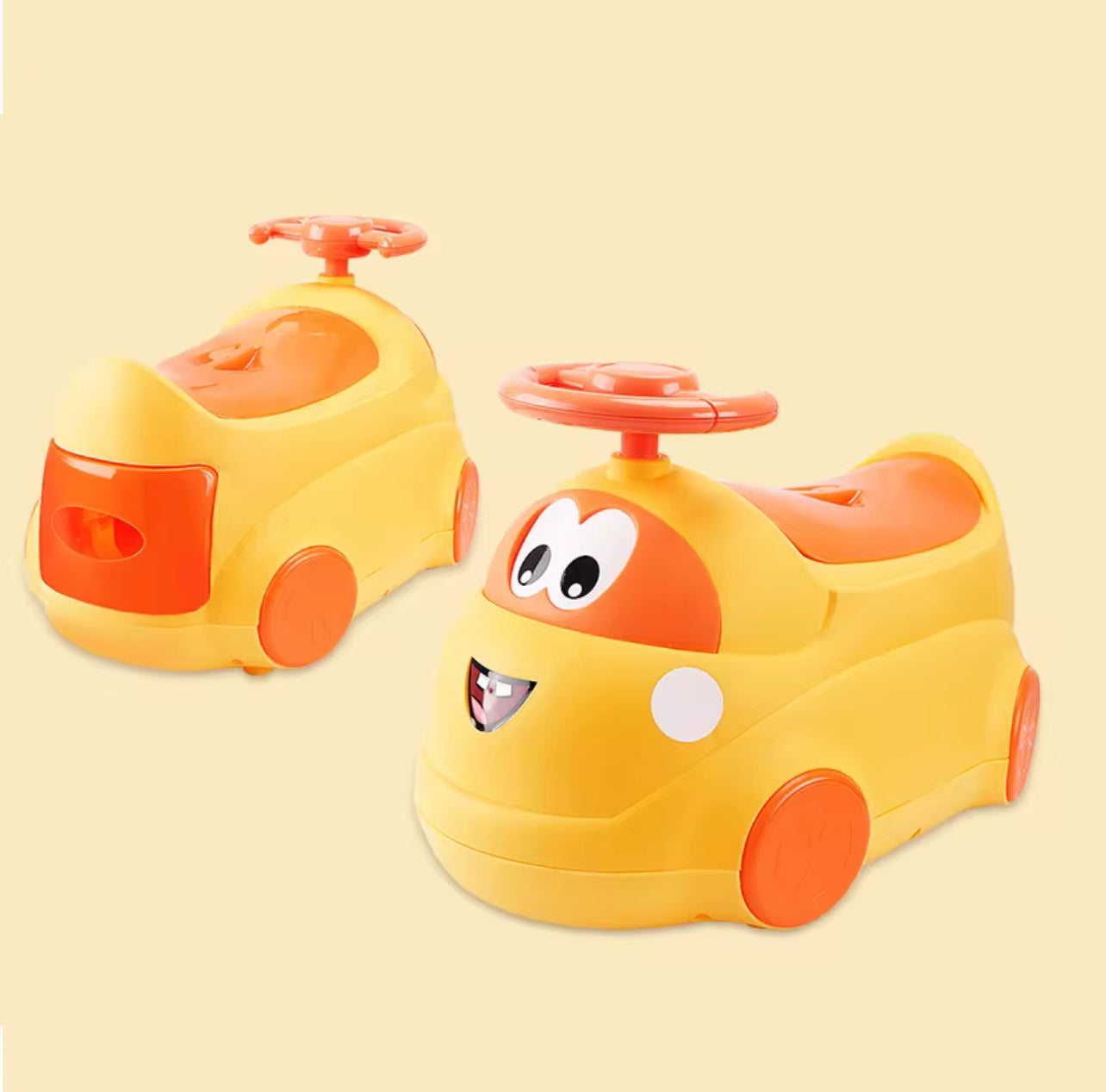 Infant Car Design Toilet Seat - Yellow