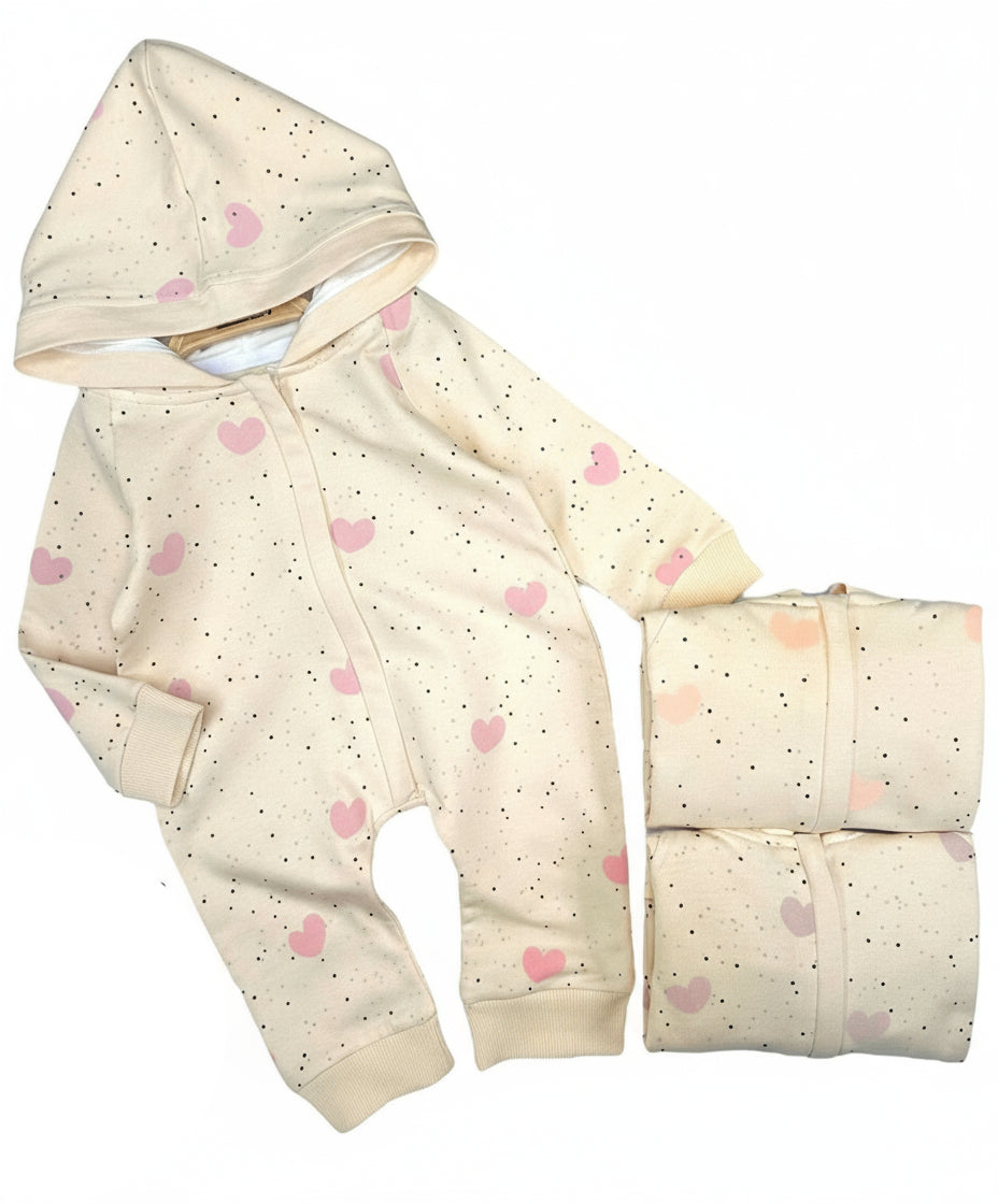 Baby Long Sleeve Romper with Hoodie