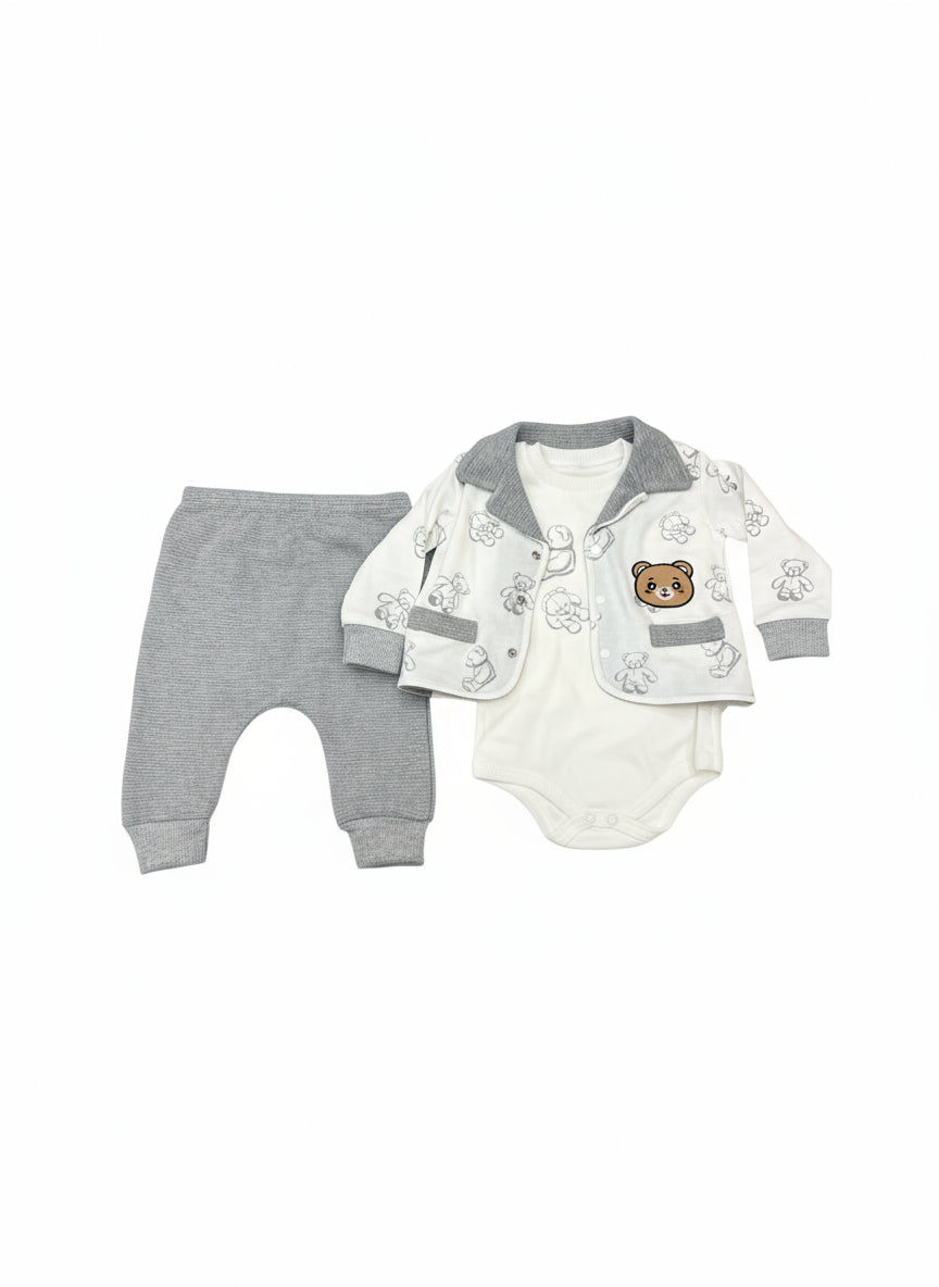 3 Piece Teddy Bear Outfit
