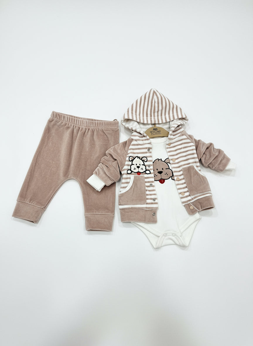 3 Piece Classic Velvet Outfit