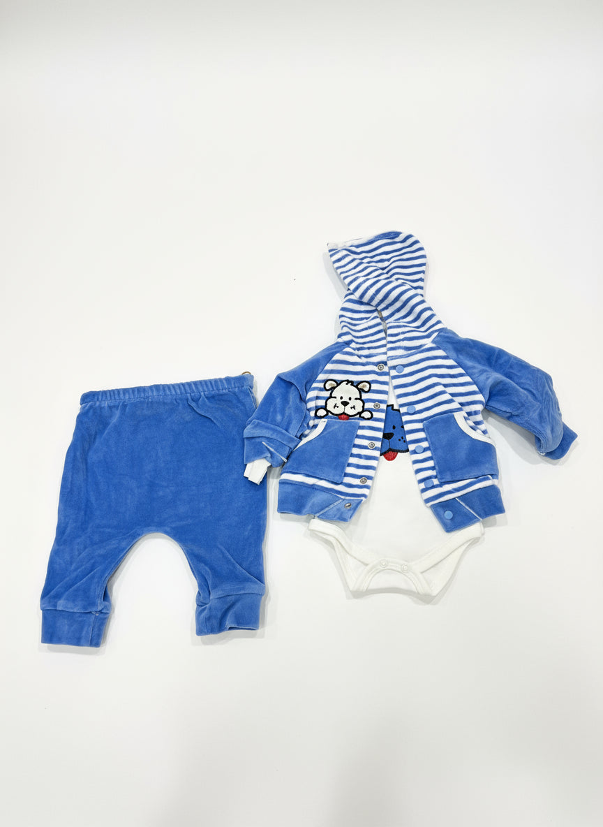 3 Piece Classic Velvet Outfit