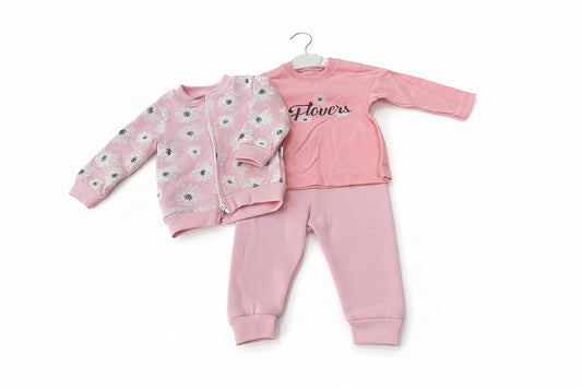 3 Piece Pink Track Suite