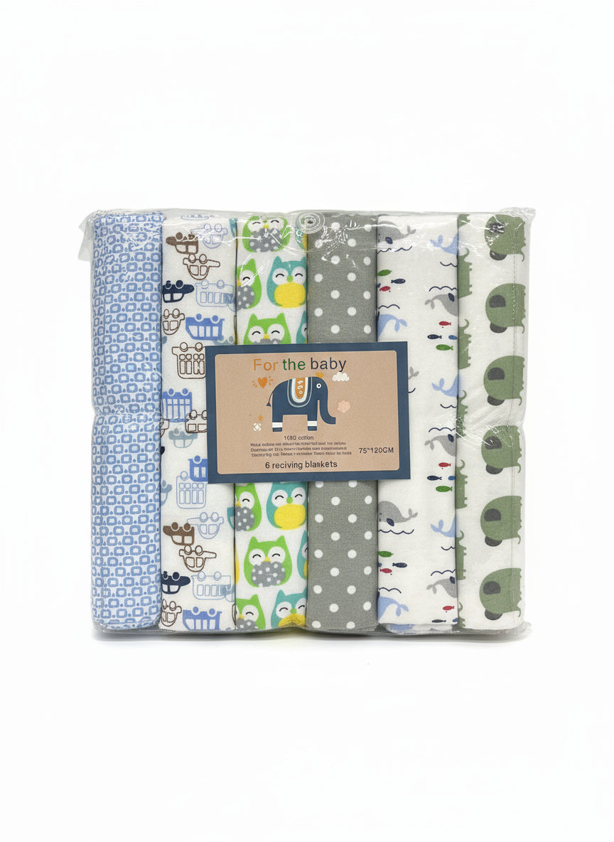 6 Piece Receving Blankets