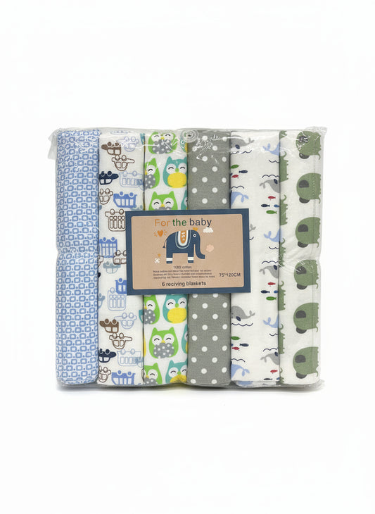 6 Piece Receving Blankets