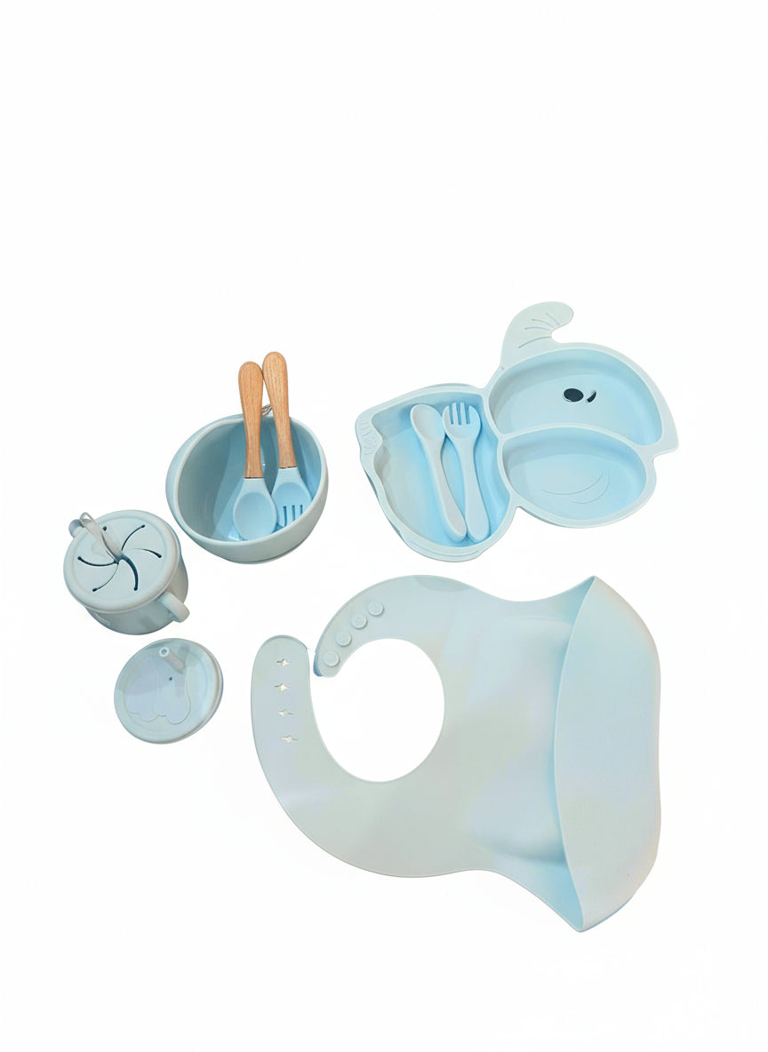 9 Piece Silicone Dinner Set