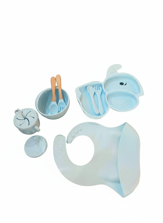 9 Piece Silicone Dinner Set