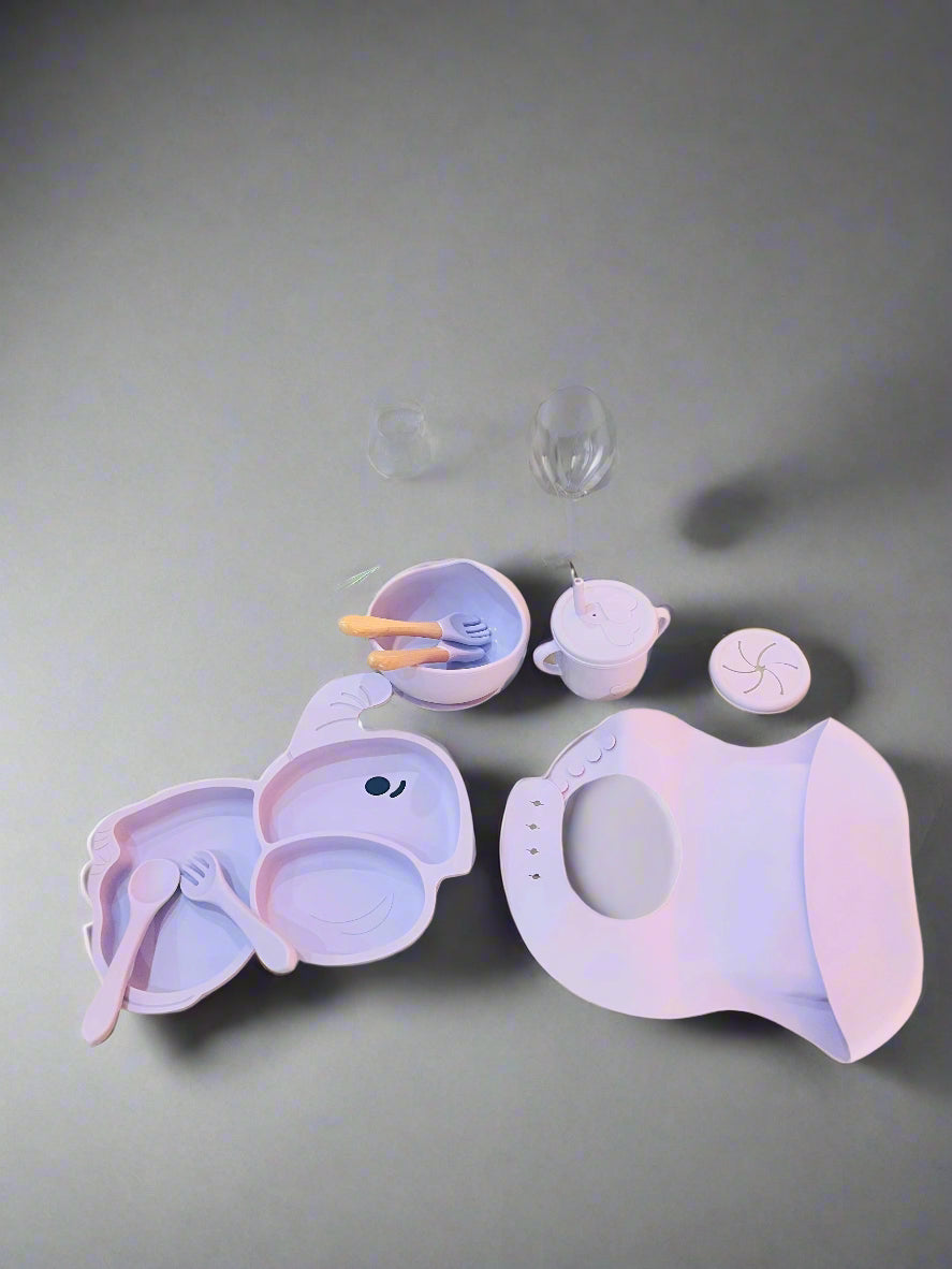 9 Piece Silicone Dinner Set