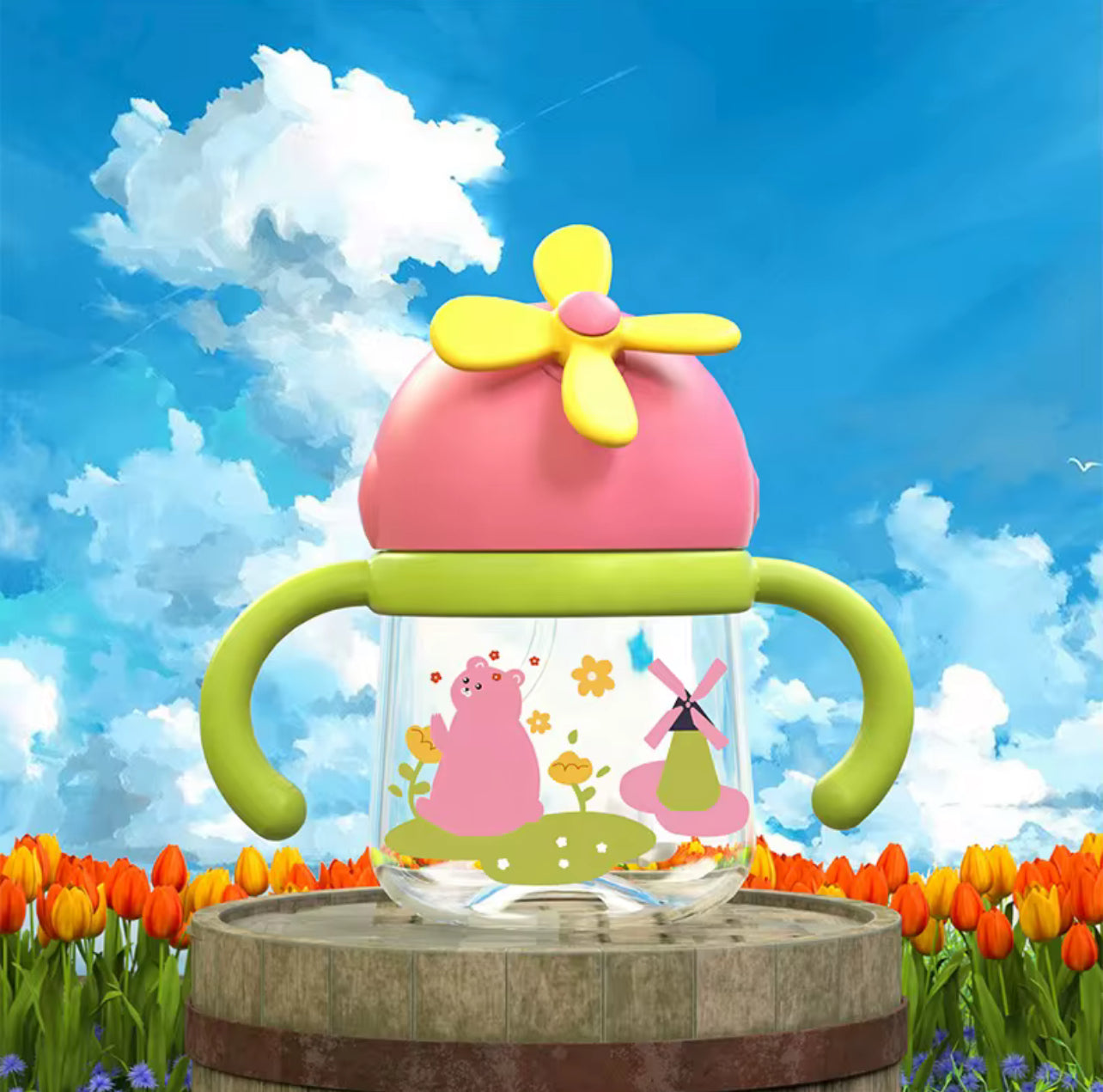 Pinwheel Baby Sippy Cup
