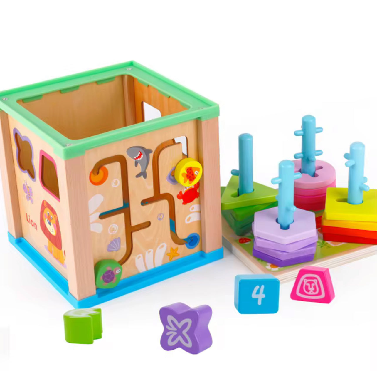 Multifunctional Four Set Building Blocks