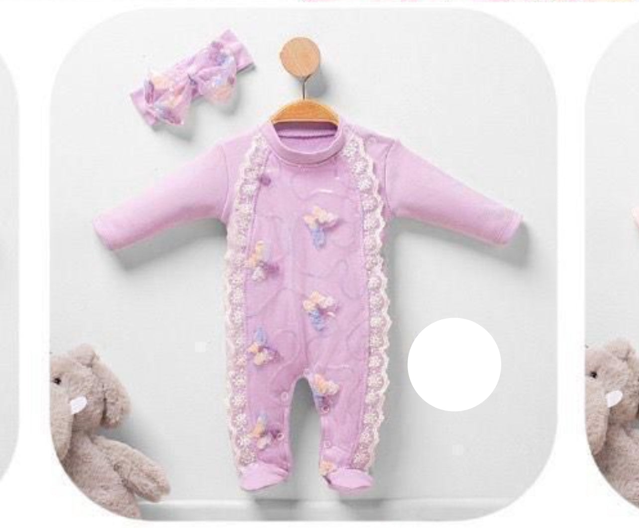 Baby Romper with Lace