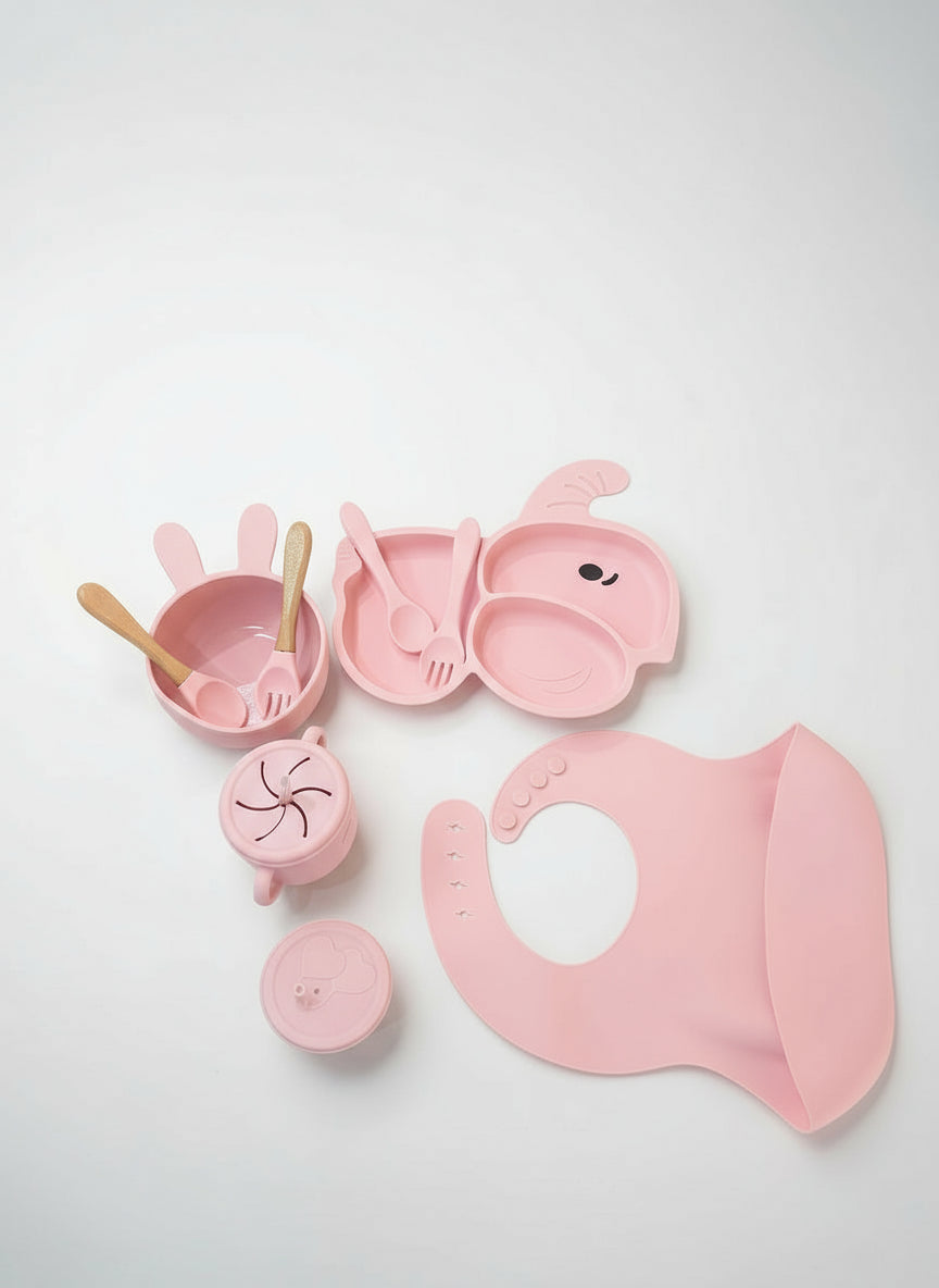 9 Piece Silicone Dinner Set