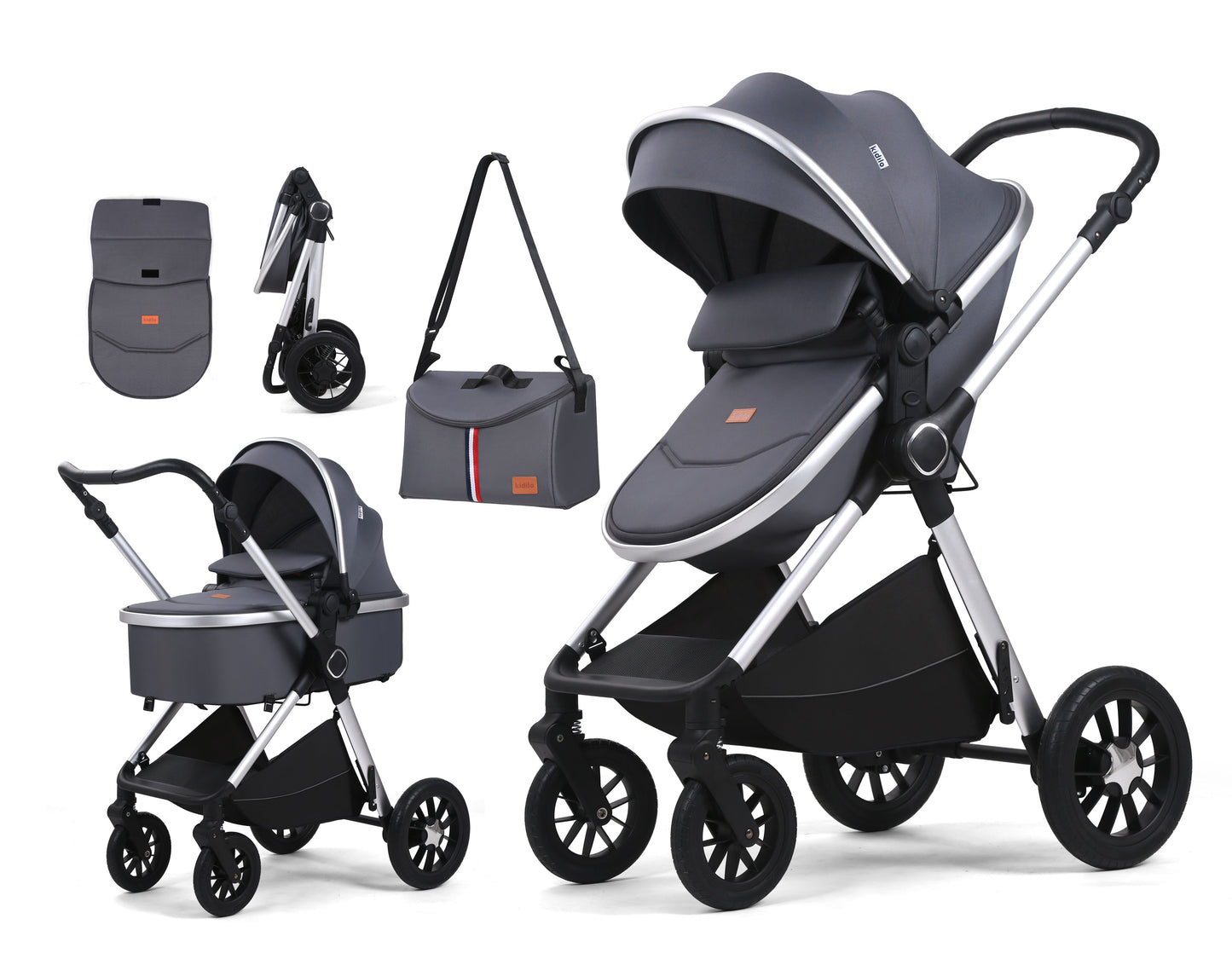 Kidilo High Quality Two way Foldable Stroller